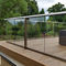 Stairs Balcony Porch Aluminum Glass Railing Balustrade Mirror / Satin Finish Modern